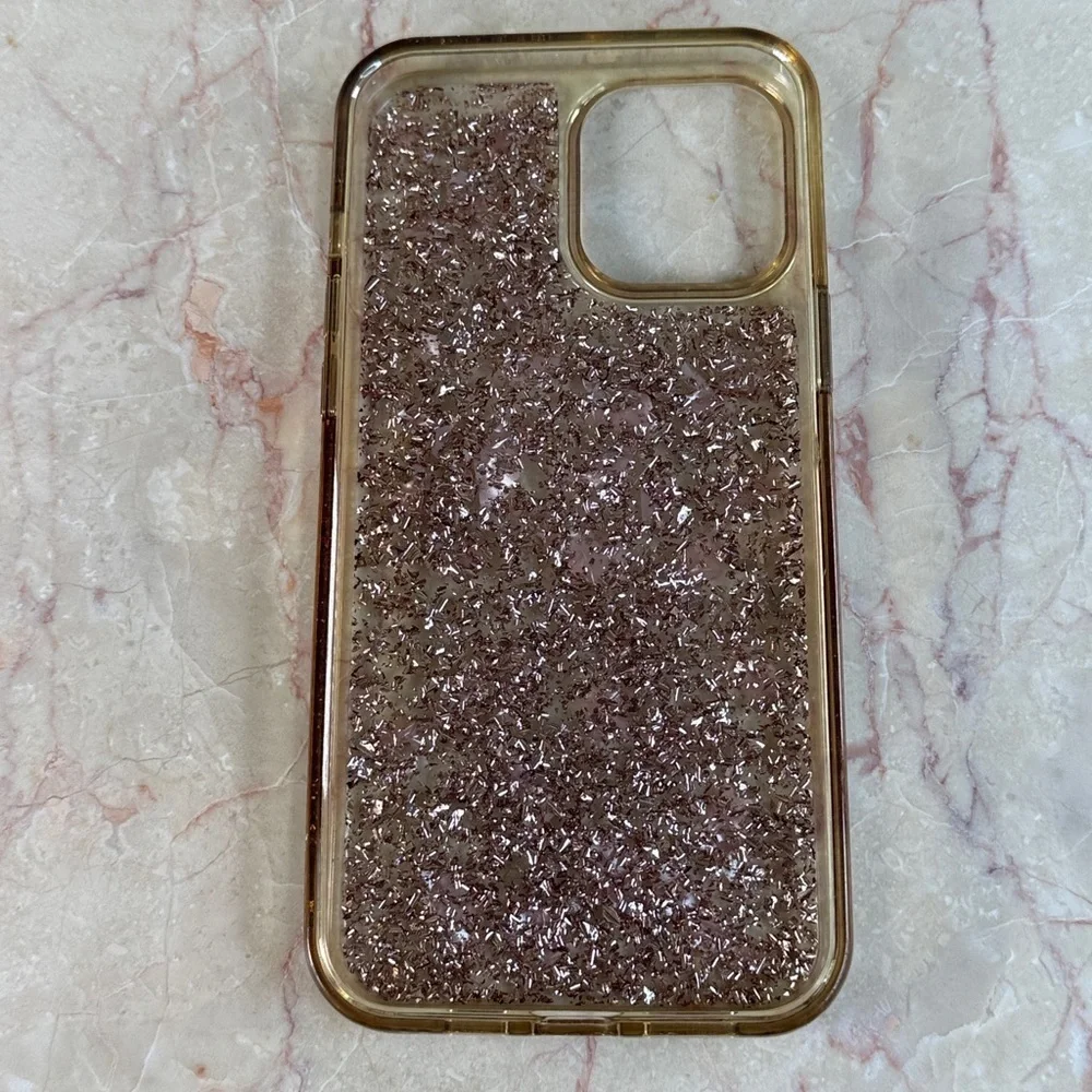 Glittery Sparkling Pink iPhone Case, 6.5” x 3.25